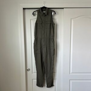 Abercrombie & Fitch Green Jumpsuit with Adjustable Straps